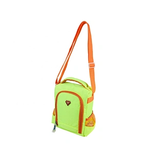 High quality insulated cooler box bags deliver lunch food delivery with custom logo thermal fluorescent green fabric for kids