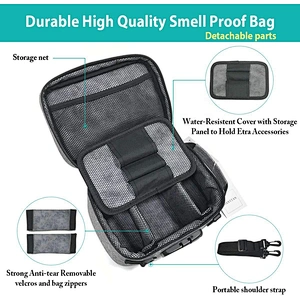 Factory supply Travel Storage Lock Odor Proof Stash Case Smell Proof Bag