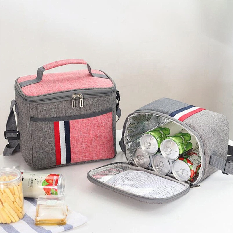 Wholesale Oxford fabric Office Woman Insulated Lunch Bag box Outdoor picnic thermal lunch cooler bag for Lunch Food Delivery
