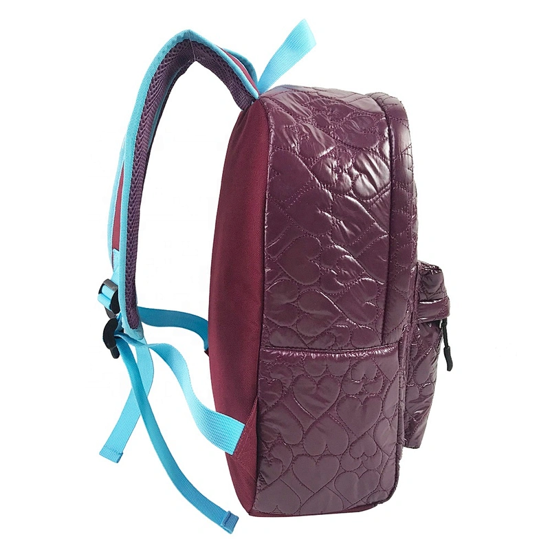 BSCI factory 2020 New material Cotton Quilted Women Backpack Travel bag