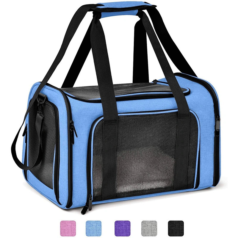Cat Carriers Dog Carrier Pet Carrier for Small Medium Cats Dogs Puppies of 15 Lbs Airline Approved Small Dog Carrier Pet Bag