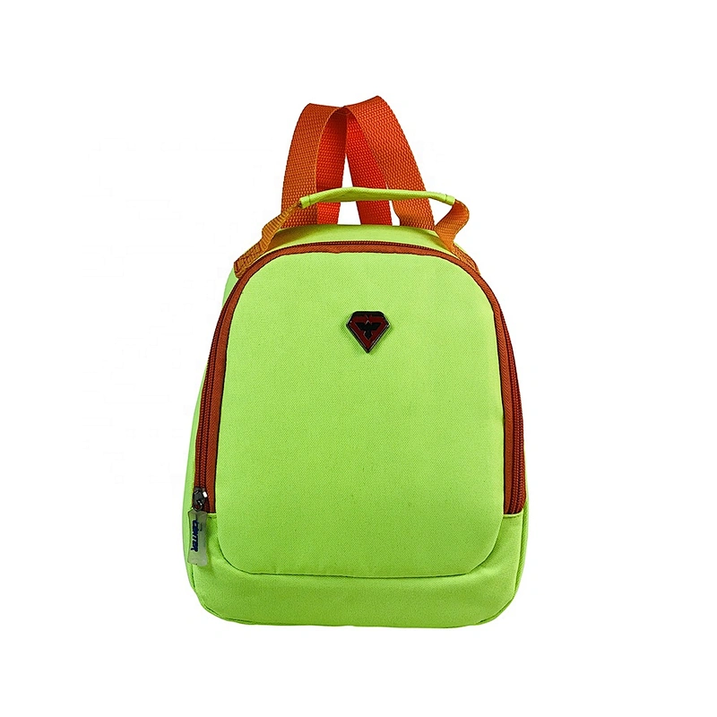 High quality insulated cooler box bags deliver lunch food delivery with custom logo thermal fluorescent green fabric for kids