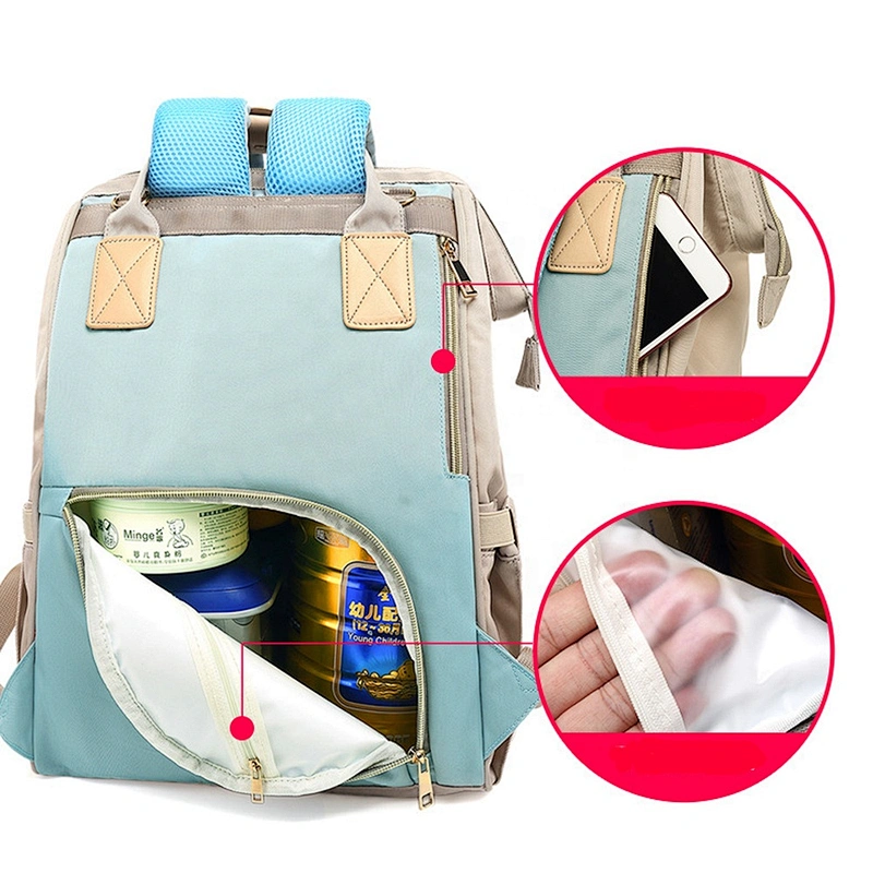 2020 new design nappy backpack for mothers and Babies insulated diaper backpack