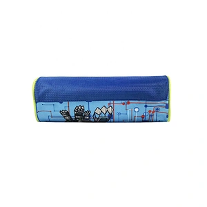 wholesale hot sell Cute Simple melange robot students Packing cute kids School Office Pencil Pouch Case Bag for school boy