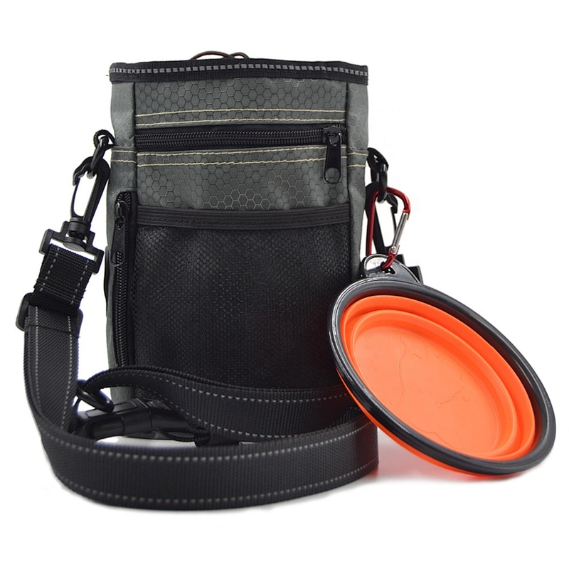 Fashion Travel Food Packaging Training Carry Pet Carrier Dog Treat Pouch Bag with accessories