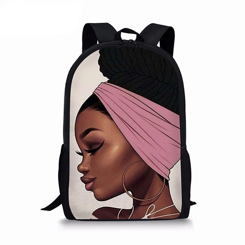 Black Girl school bag for primary school students backpack custom print African Girl Backpack