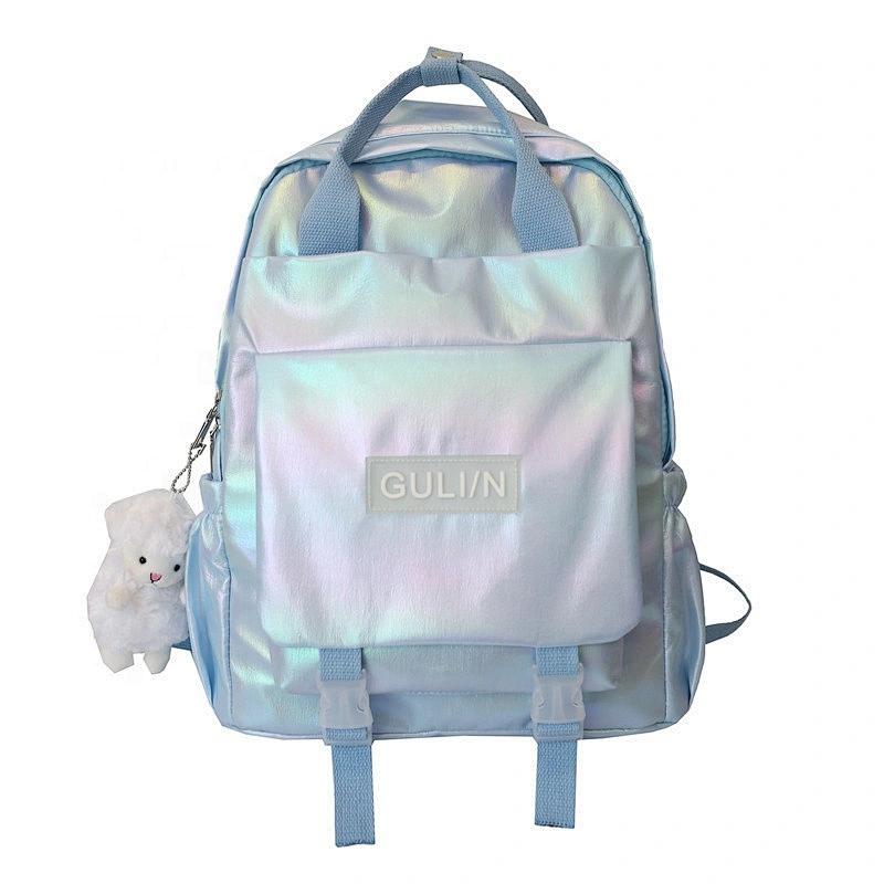 Eyecatching Colour laser korean style school backpack teenager travel backpack