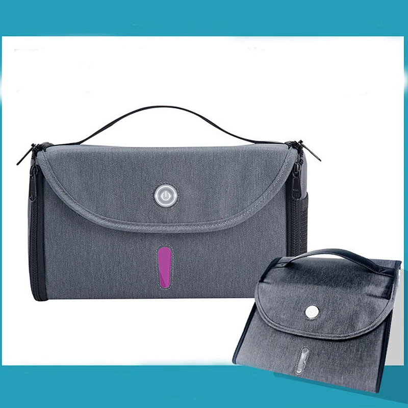 Wholesale Travel UV sterilizer organizer bag Portable Light Sterilization mommy baby diaper Bag for Traveling disinfection