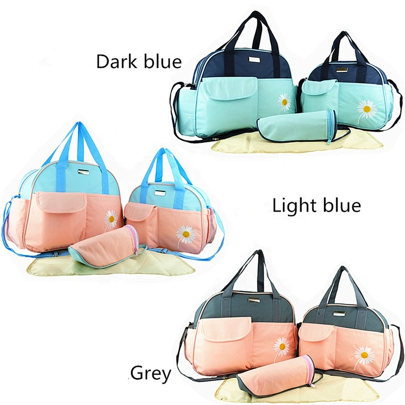 Custom multi-function 5 in 1 convertible maternity mummy baby diaper backpack set for  travel