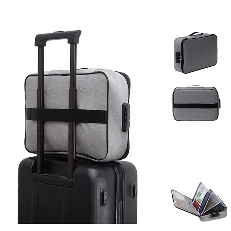 Large Capacity Waterproof Multi-function Double Layer Travel Visa Document Storage Box Certificate Bag Passport Holder