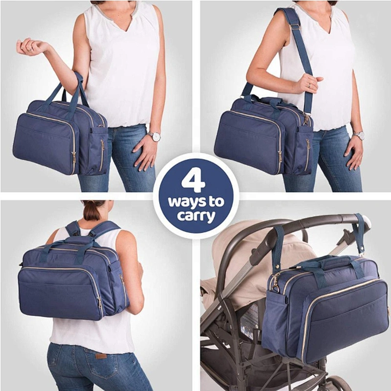 Multifunctional Backpack Colorful maternity Mummy Handbag Diaper Bags Baby bag Diaper Backpack with stroller buckle and baby bed
