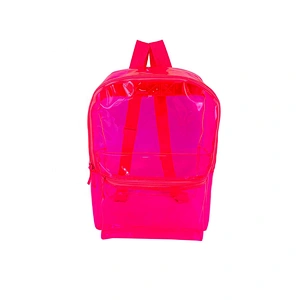 Custom wholesale clear plastic backpack children transparent PVC school bag