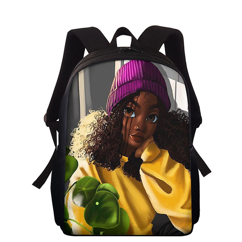 customize  new style African girls create backpacks for children