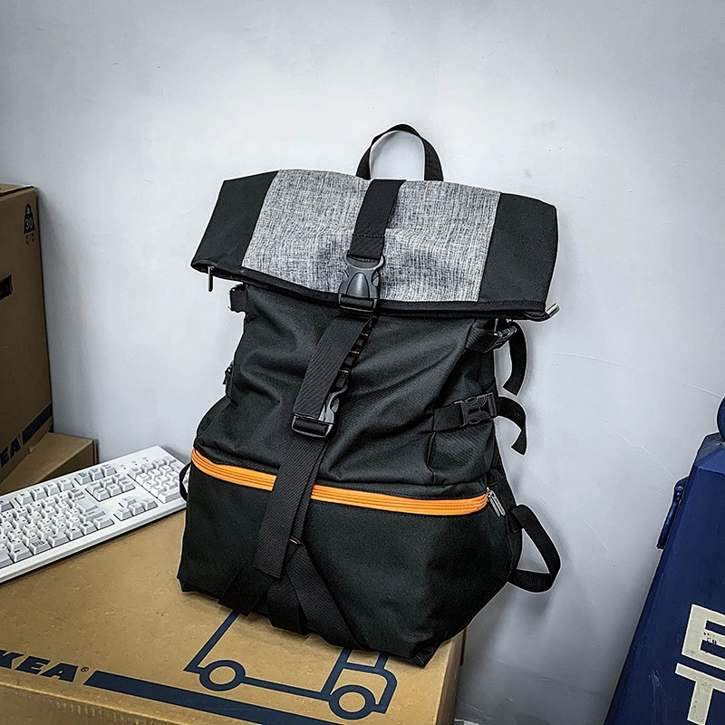 Waterproof Roll Top Outdoor Sport Tote Backpack Gym Soccer Football Basketball Bags Laptop Backpack Bags with Shoes Compartment