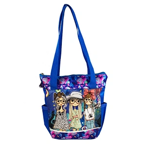 Fashion style ladies cross body hand bags 2020 women glitter pvc printing for Kids And Girls