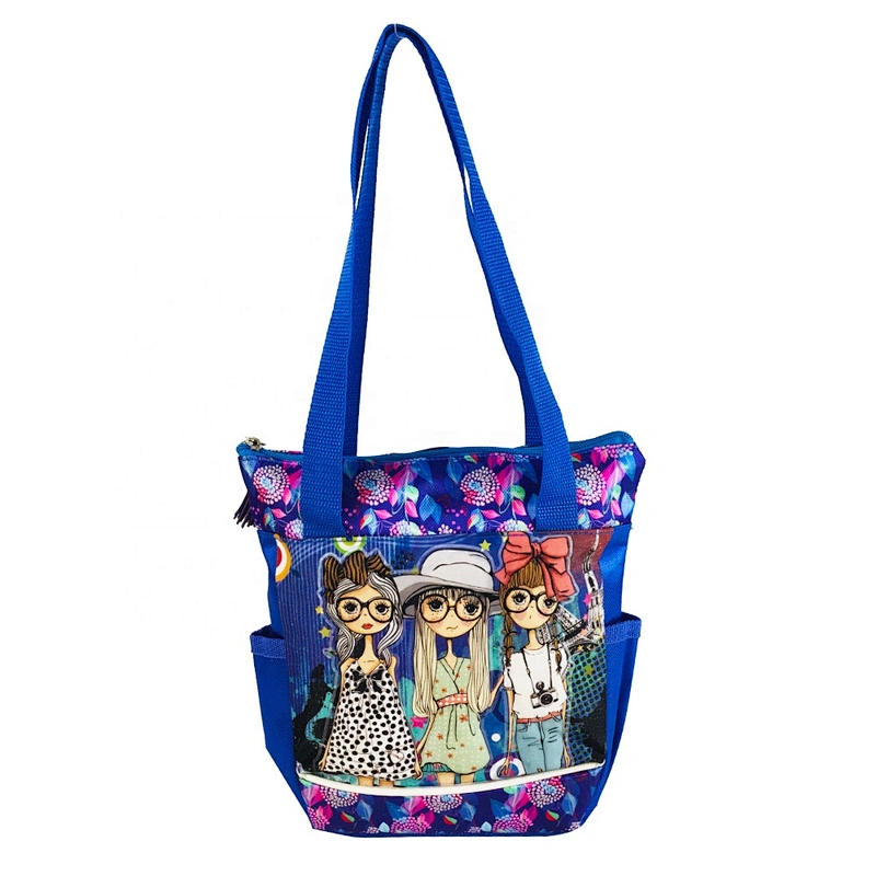 Fashion style ladies cross body hand bags 2020 women glitter pvc printing for Kids And Girls
