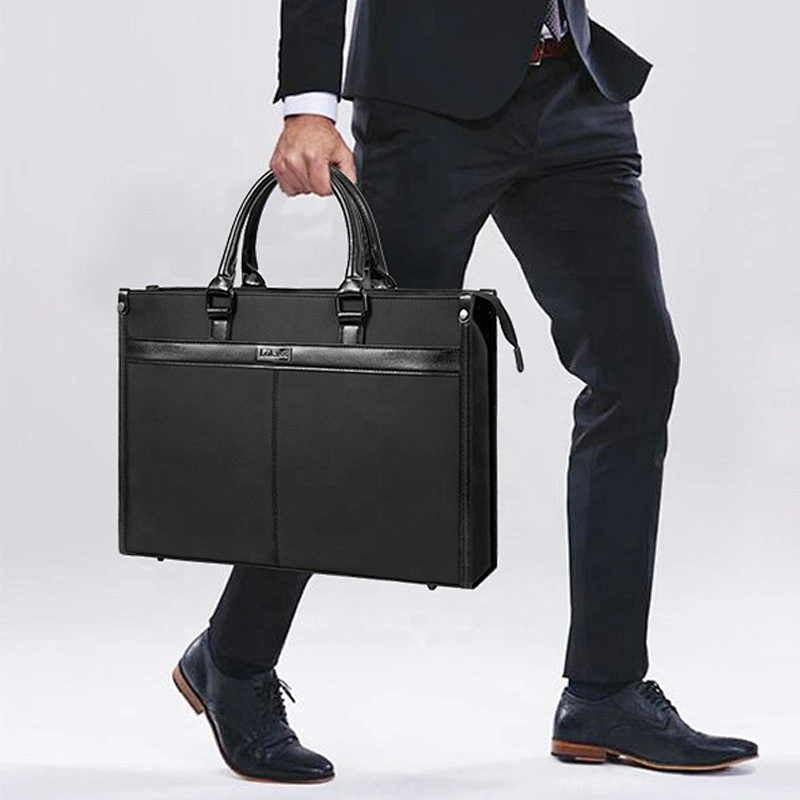 2020 Wholesale Genuine Leather Briefcase Fashionable Men's Leather Business Laptop Bag Shoulder sleeve nylon laptop bag