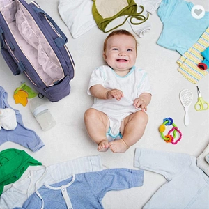 wholesale lequeen waterproof mommy care baby diaper backpack bag set travel mummy baby with stroller buckle and bed
