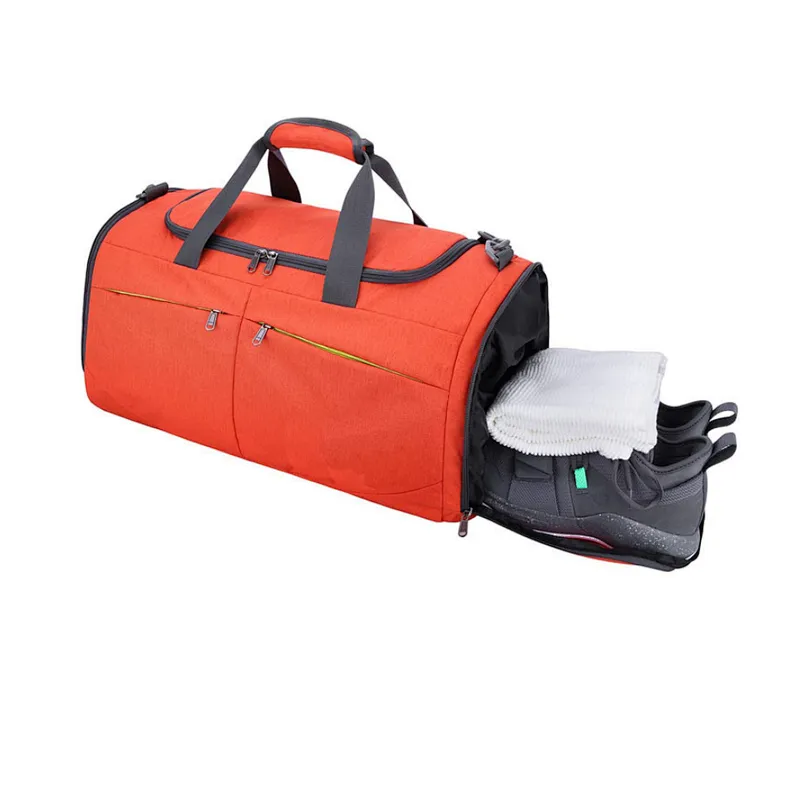 Classic Rolls Duffel Bag Round Men Travel Bag Waterproof Sport women Gym bagTravel Duffel Bag With Shoe Compartment