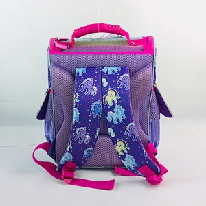 2020 Trendy Unicorn design Plush fabrics fashion EVA hard kids backpack bag school backpack bag for teenage girls