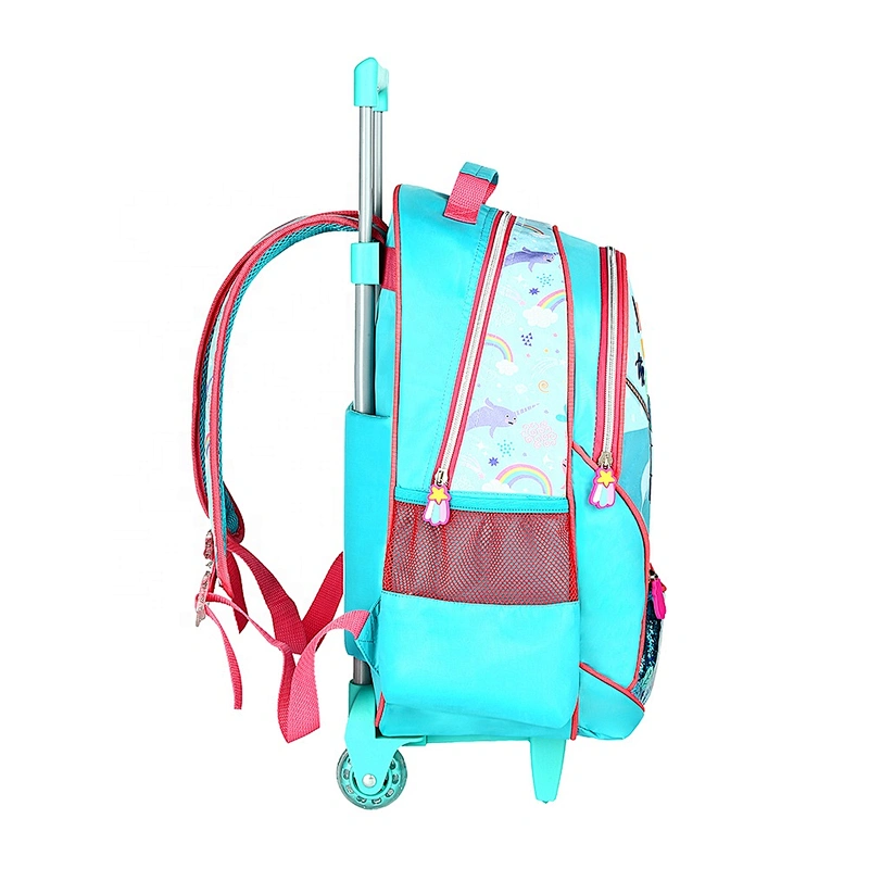 3  in 1 set Wholesale Custom School bag kids trolley luggage school trolley bag for girls and boys