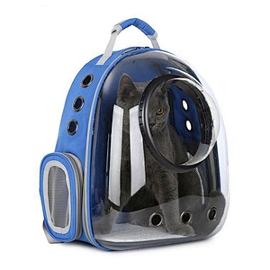 Fashion Breathable  Transparent Durable Airline Pet Carrier Cat Carrier Backpack Two Side Ventilation Holes Bag Pet Carrier