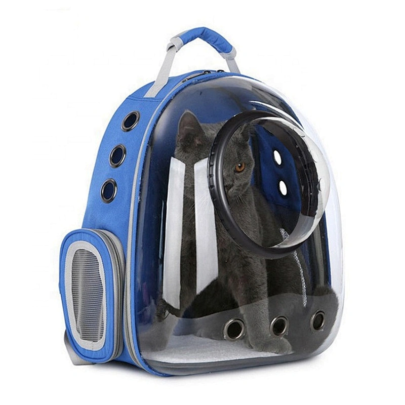 Fashion Breathable  Transparent Durable Airline Pet Carrier Cat Carrier Backpack Two Side Ventilation Holes Bag Pet Carrier