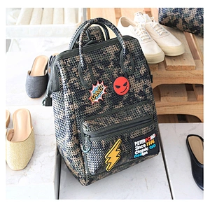 Polyester Simple Casual Student Shoulder Leisure Travel Backpack Bag leisure  backpack