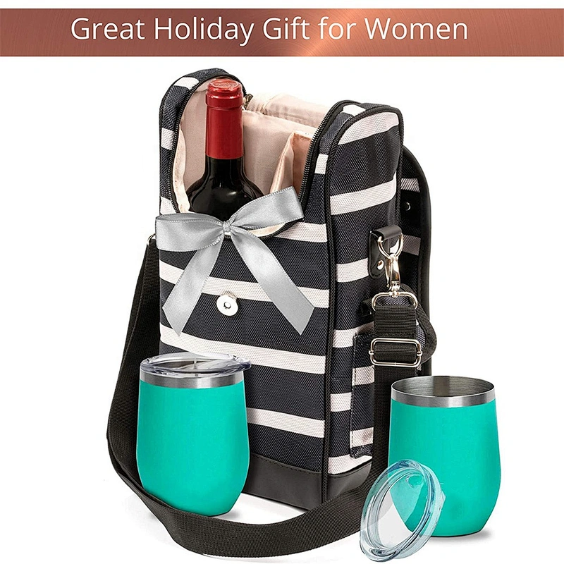 Christmas Thanksgiving gift wine bag insulated insulation thermal lunch bags soft cooler picnic bags for women sac isotherme
