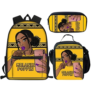 Black Queen African American Girl 2020 School Bags Teenagers Girls School Backpack Children Schoolbag Kids Bags for boys girls