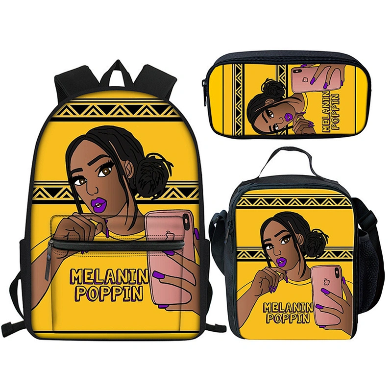 Black Queen African American Girl 2020 School Bags Teenagers Girls School Backpack Children Schoolbag Kids Bags for boys girls