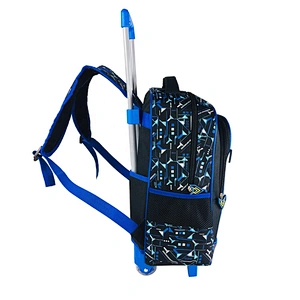 2020 New  Waterproof  3D  Travel Rolling Luggage Trolley School Bags For Children Kids With Wheels