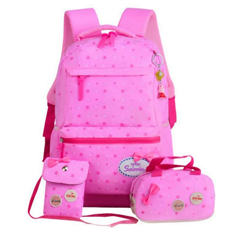 Fashion Travel Waterproof Back to School 3pcs set Kids Bags Backpack book bags Students School Bag Set for Girls Children