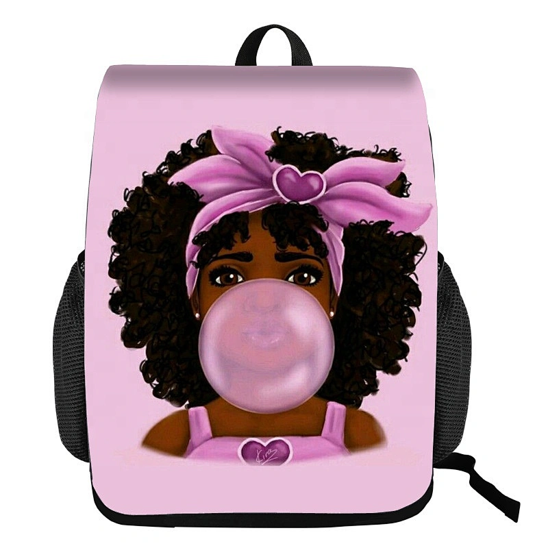 Cool design African Girls Print Cool Kids Middle Schoolbag Travel Backpack bag School bags backpack for Boys Girls Students