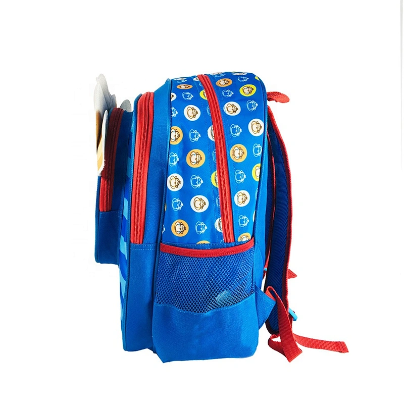 3D cartoon monkey face design back to school 2020 Unique kid school bags animal backpack children bookbag for boys