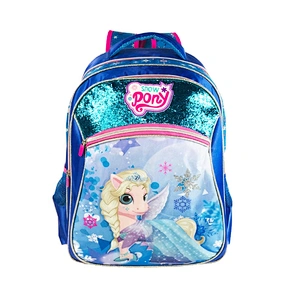 2020 New design Wholesale customized Glitter Prince Backpack school bags girls