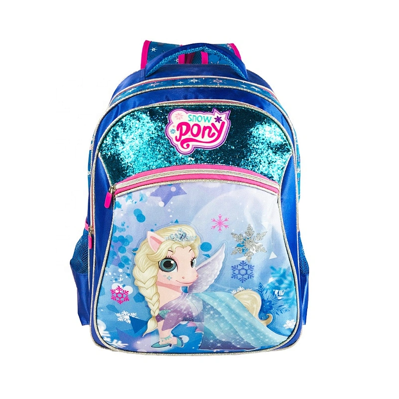 2020 New design Wholesale customized Glitter Prince Backpack school bags girls