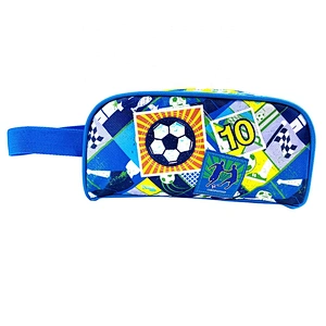 wholesale hot sell Cute Simple melange soccer students Packing cute kids School Office Pencil Pouch Case Bag for school boy