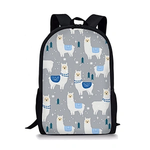 New style fashion strong school backpack kids animal cartoon pattern customized logo sublimation school bag