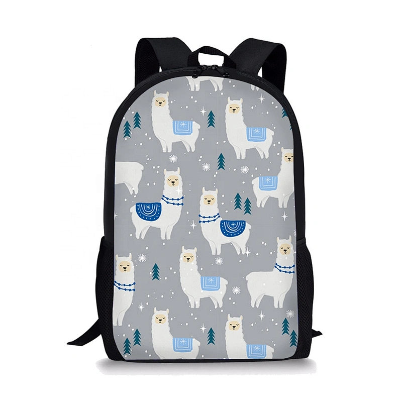New style fashion strong school backpack kids animal cartoon pattern customized logo sublimation school bag
