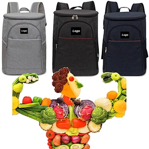 Large thermal fabric waterproof Backpack insulated soft beach cooler bags wine bottle lunch beer cooler bag with compartments
