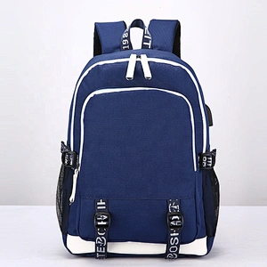Wholesale New Design Student Mochilas Bookbag Luminous USB Bagpack College Bags For Men Teenagers Schoolbag Backpack School Bags