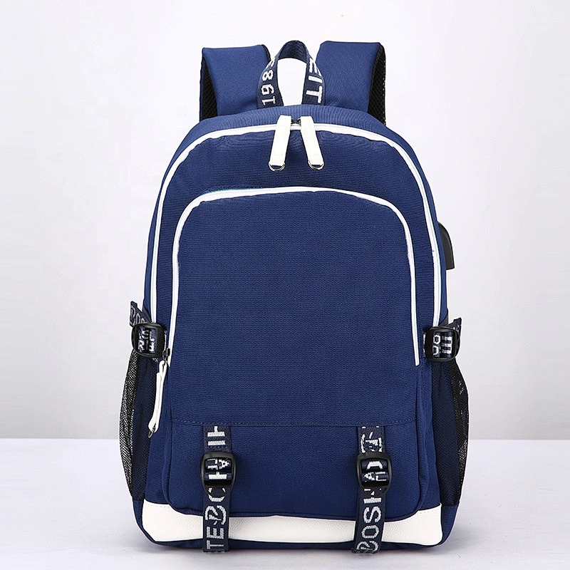 Wholesale New Design Student Mochilas Bookbag Luminous USB Bagpack College Bags For Men Teenagers Schoolbag Backpack School Bags