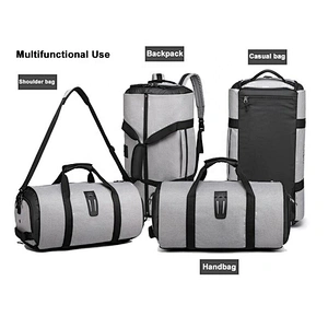 Gym Bag Backpack 4 in 1 Carry-on Garment Suit Large Sport Duffel Bag Weekend Overnight Travel Bag with Shoes Compartment