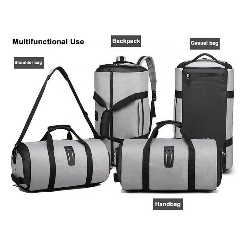 Gym Bag Backpack 4 in 1 Carry-on Garment Suit Large Sport Duffel Bag Weekend Overnight Travel Bag with Shoes Compartment