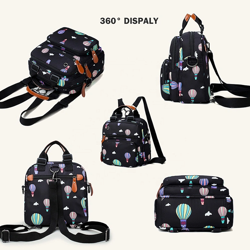 Fashion Multifunctional Large Capacity Backpack Trendy Baby Bag Leisure Travel Diaper Bag With Bassinet Mommy Baby Diapers Bag