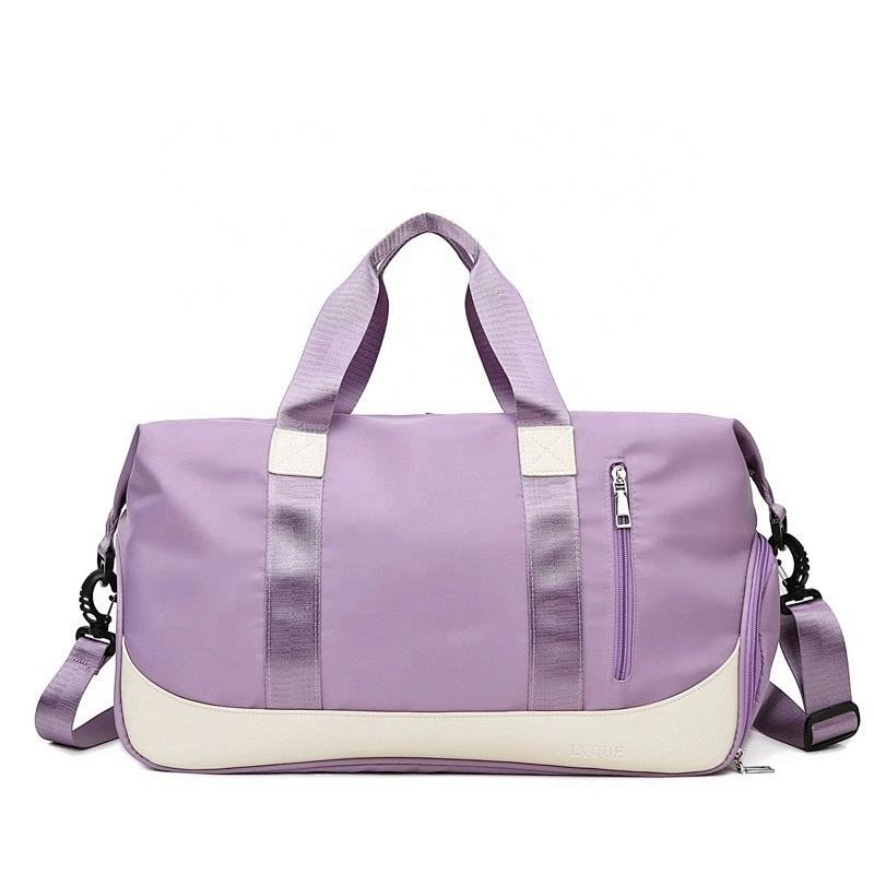 Custom Outdoor Waterproof Gym sport Bag Duffle Dry Travel Bag Foldable Light Weight Gym Duffel Bag with Shoe Compartment