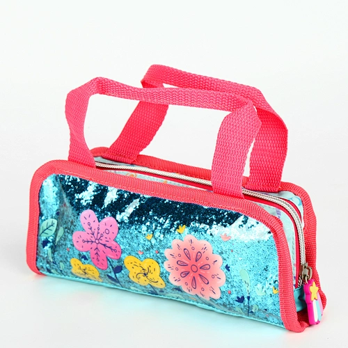 Factory custom print small mesh promotion gift PVC pencil bag
