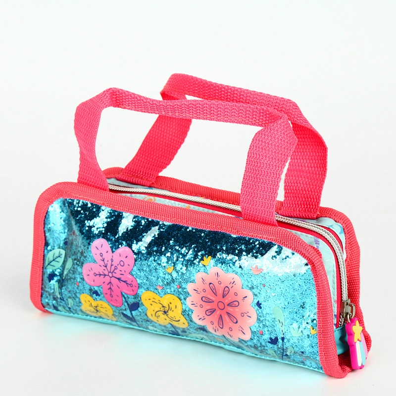 Factory custom print small mesh promotion gift PVC pencil bag
