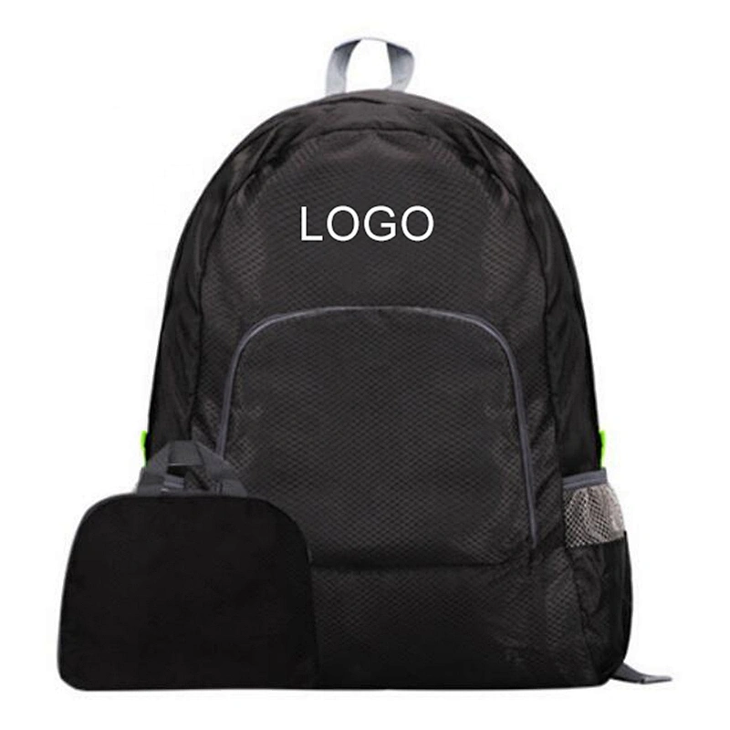 OEM available Polyester packable style folding backpack waterproof foldable rucksack backpack